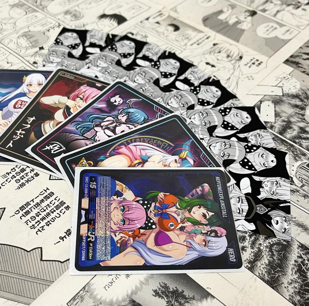 Ahegao Trading Card Sleeve Set SUGOI SATURDAY Ahegao Trading Card Sleeve Set SUGOI SATURDAY