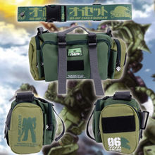 Load image into Gallery viewer, Green Zaku Mini Duffle with Strap
